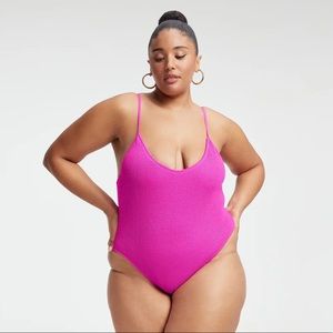 The Always Fits One-Piece by Good American Hawaiian Pink 🌺